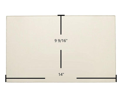 Ceramic Replacement Glass for Enviro Bern, Mini Ceramic Glass Panel - 14" x 9 9/16"