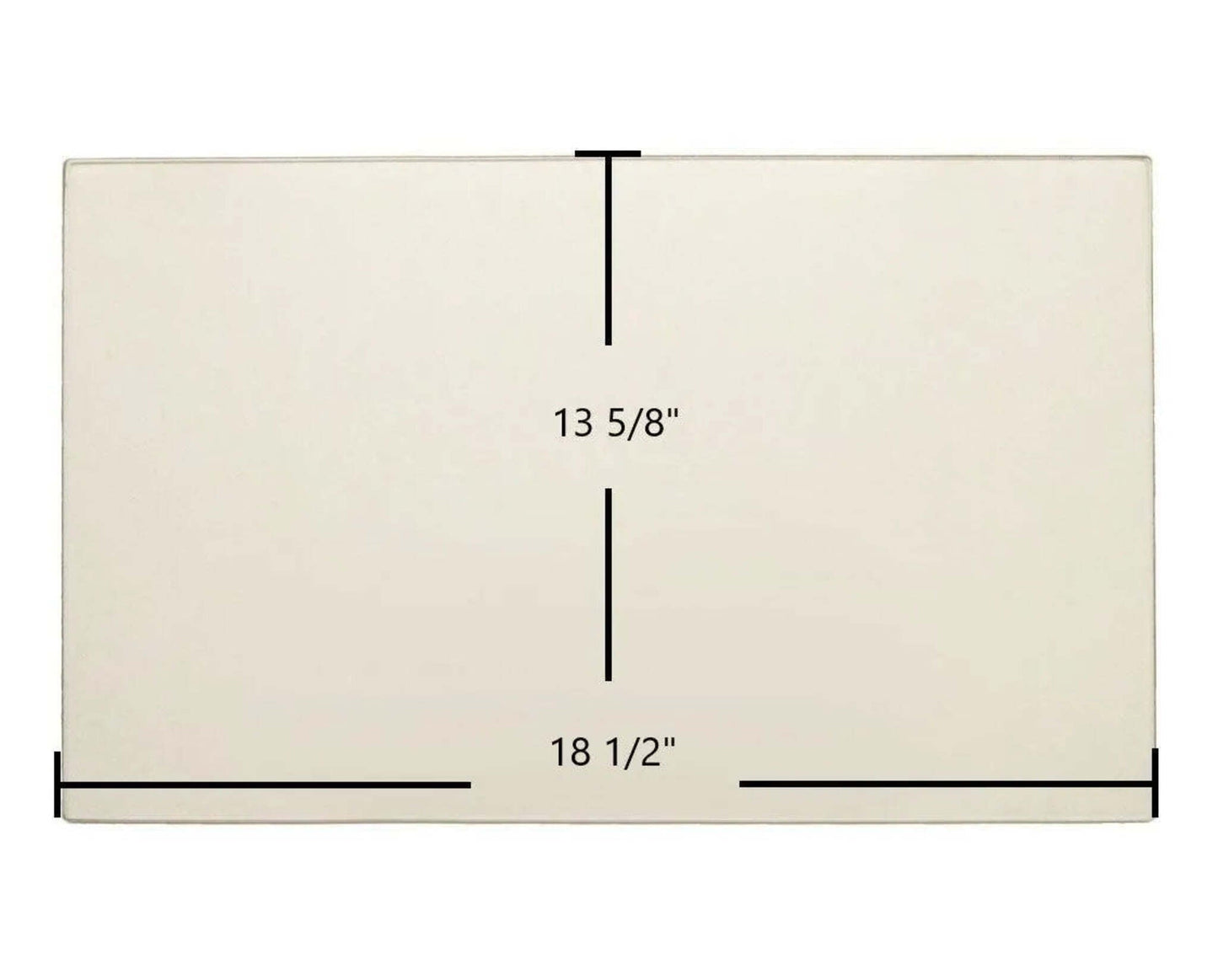 Ceramic Replacement Glass for Enviro Cabello 1200 Ceramic Glass Panel - 18 1/2" x 13 5/8"