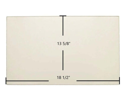 Ceramic Replacement Glass for Enviro Cabello 1200 Ceramic Glass Panel - 18 1/2" x 13 5/8"