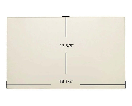 Ceramic Replacement Glass for Enviro Cabello 1200 Ceramic Glass Panel - 18 1/2" x 13 5/8"