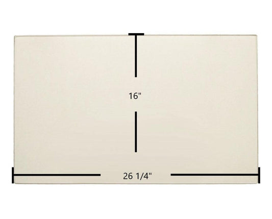 Ceramic Replacement Glass for Enviro E30 Ceramic Glass Panel - 16" x 26 1/4"