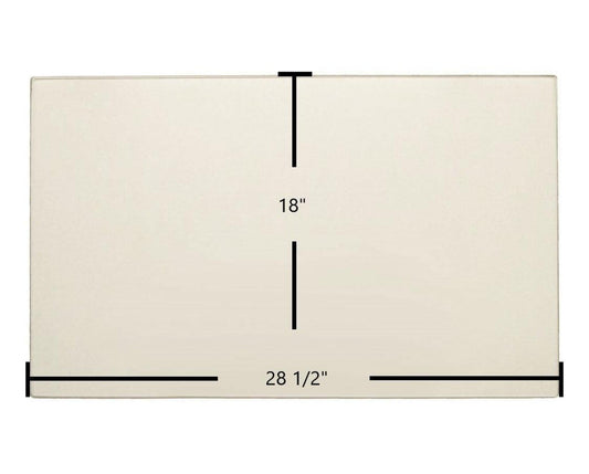 Ceramic Replacement Glass for Enviro E33 Ceramic Glass Panel - 18" x 28 1/2"