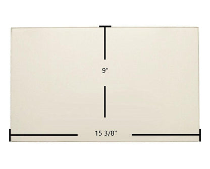 Ceramic Replacement Glass for Enviro EF3 Ceramic Front Glass Panel - 15 3/8" x 9"