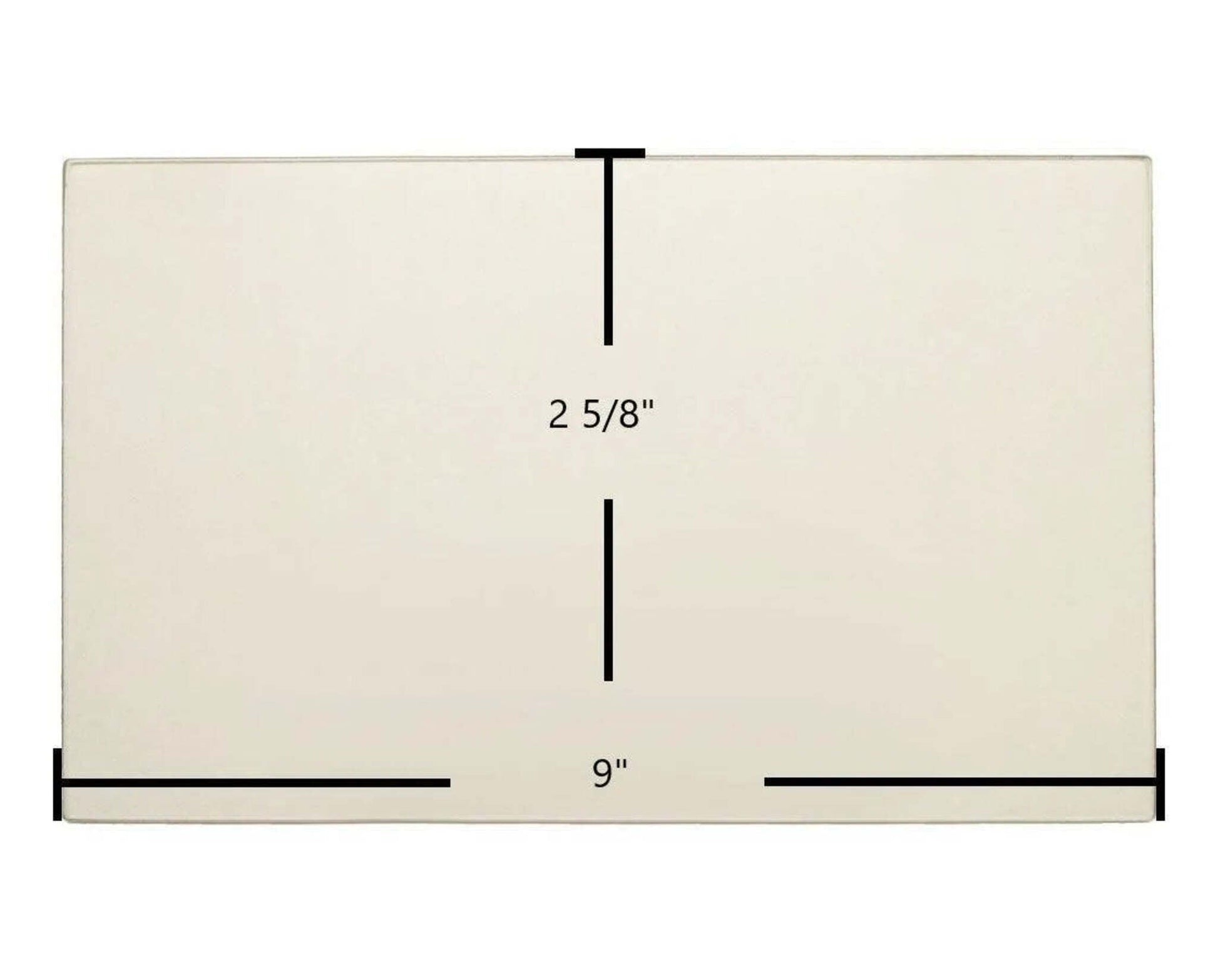 Ceramic Replacement Glass for Enviro EF3 Side Glass - 2 5/8" x 9"