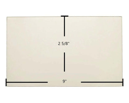 Ceramic Replacement Glass for Enviro EF3 Side Glass - 2 5/8" x 9"