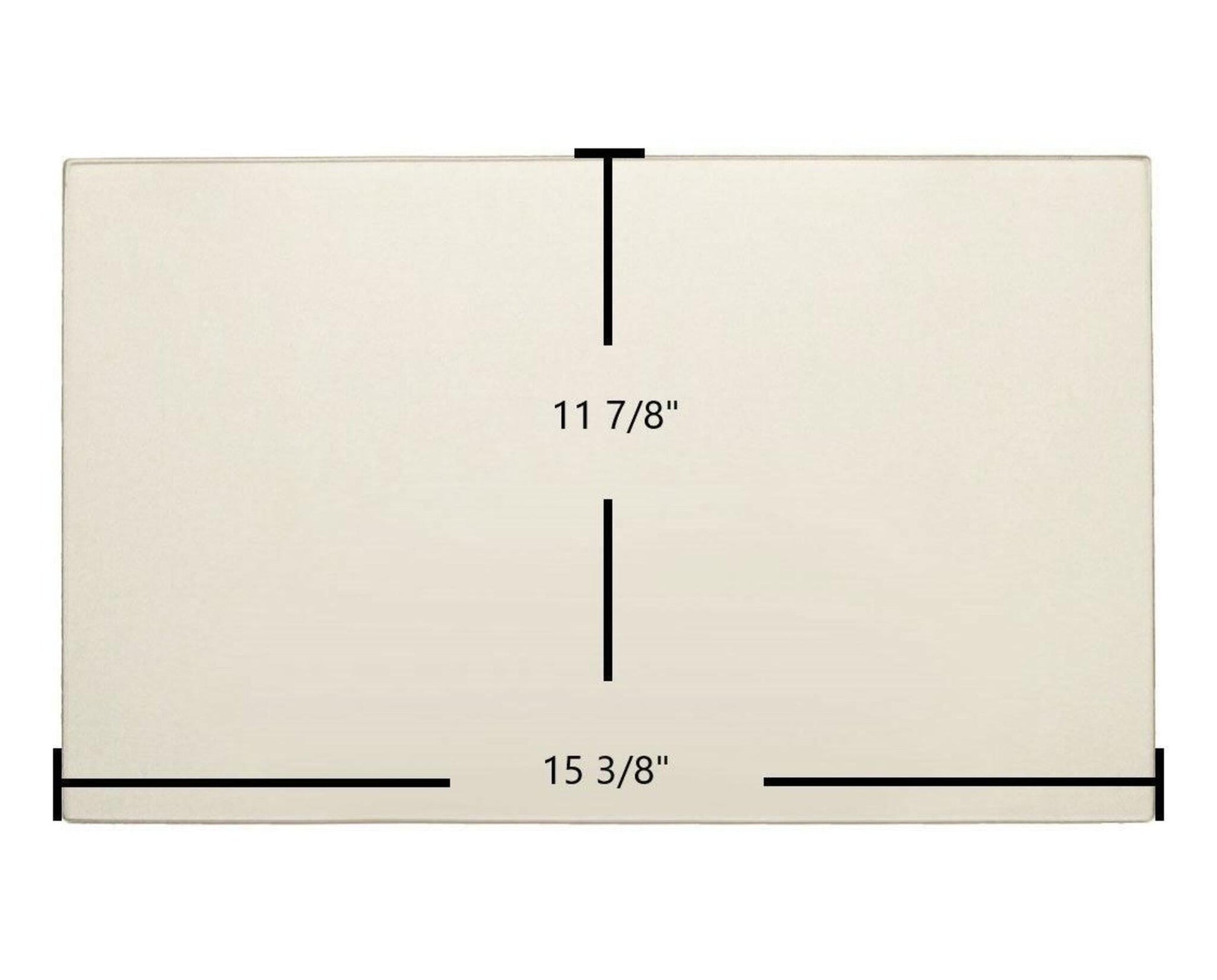 Ceramic Replacement Glass for Enviro Omega Ceramic Glass Panel - 15 3/8" x 11 7/8"