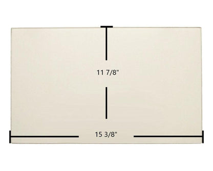 Ceramic Replacement Glass for Enviro Omega Ceramic Glass Panel - 15 3/8" x 11 7/8"