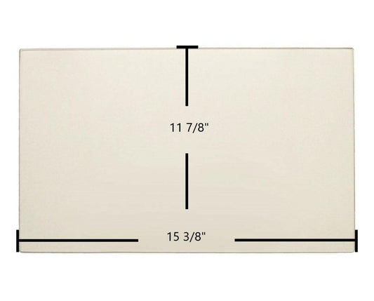 Ceramic Replacement Glass for Enviro Omega Ceramic Glass Panel - 15 3/8" x 11 7/8"