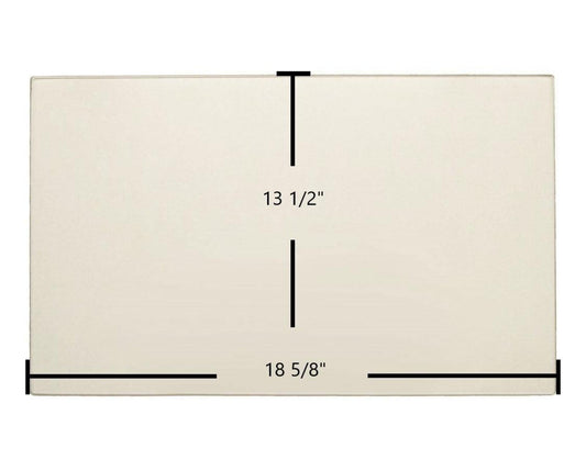 Ceramic Replacement Glass for Enviro Windsor / Empress Ceramic Glass Panel - 18 5/8" x 13 1/2"