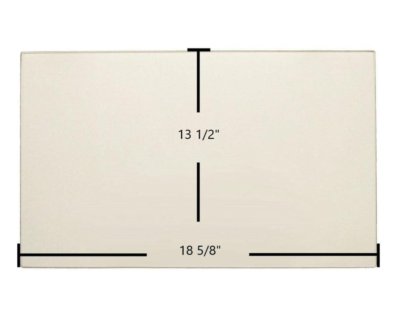 Ceramic Replacement Glass for Enviro Windsor / Empress Ceramic Glass Panel - 18 5/8" x 13 1/2"