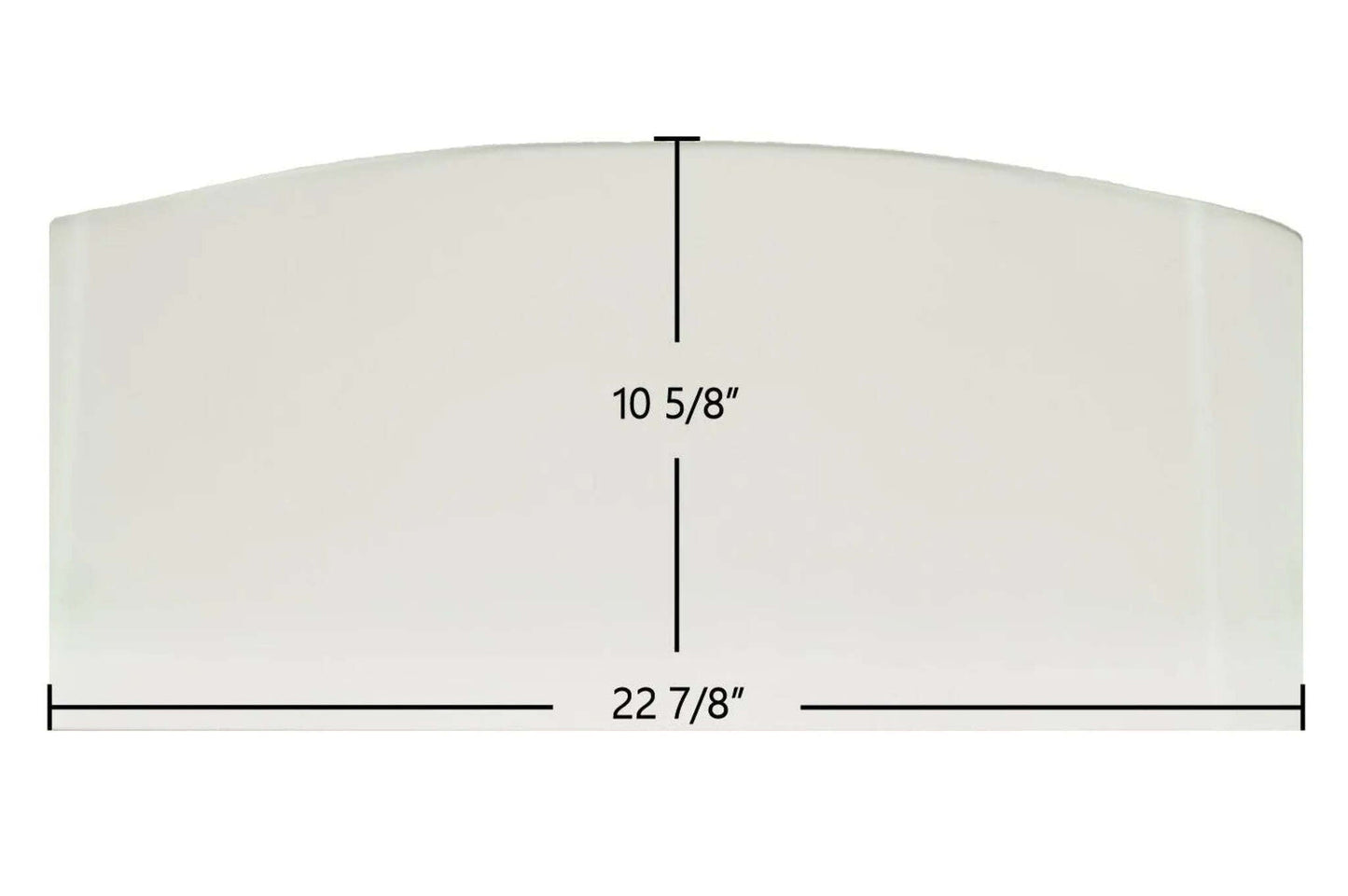 Ceramic Replacement Glass for Fireplace Xtrordinair 33 Elite Plus Ceramic Archtop Door Glass - 22 7/8" x 10 5/8" Archtop
