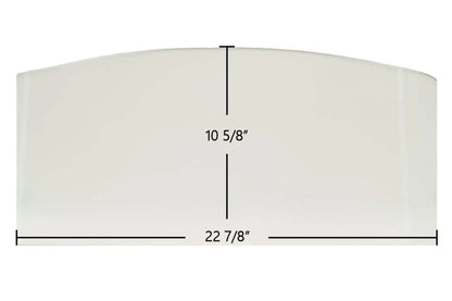 Ceramic Replacement Glass for Fireplace Xtrordinair 33 Elite Plus Ceramic Archtop Door Glass - 22 7/8" x 10 5/8" Archtop