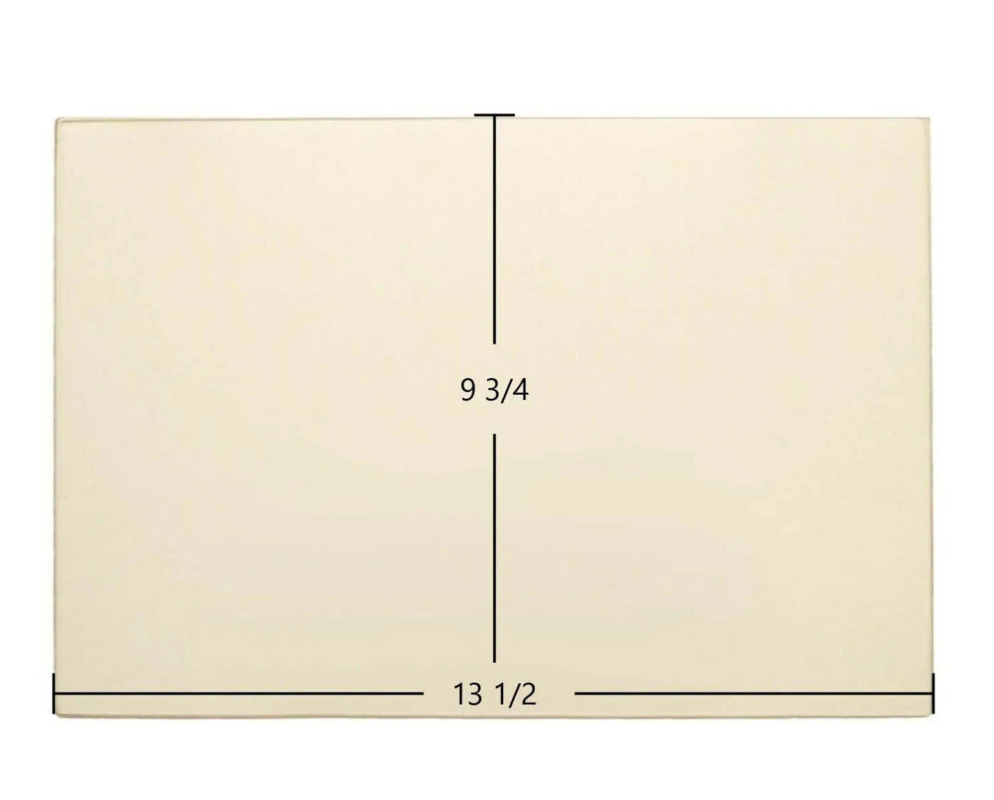 Ceramic Replacement Glass for Fisher 7G9341312 Ceramic Door Glass - 13 1/2" x 9 3/4"
