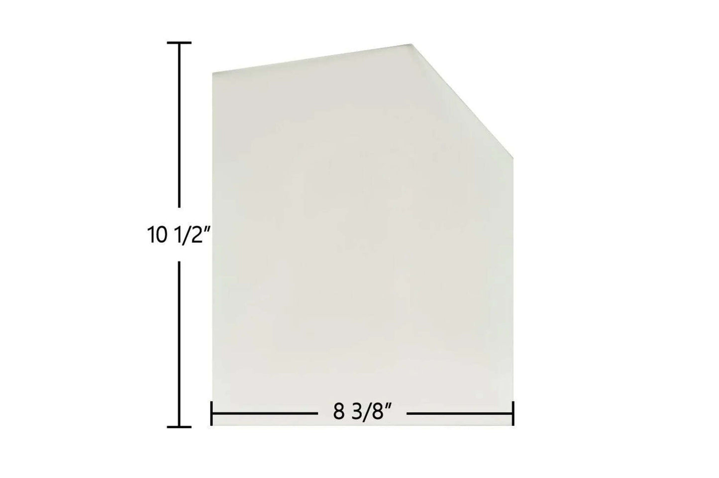 Ceramic Replacement Glass for Fisher Grandma Bear IV Ceramic Door Glass - 8 3/8" x 10 1/2"