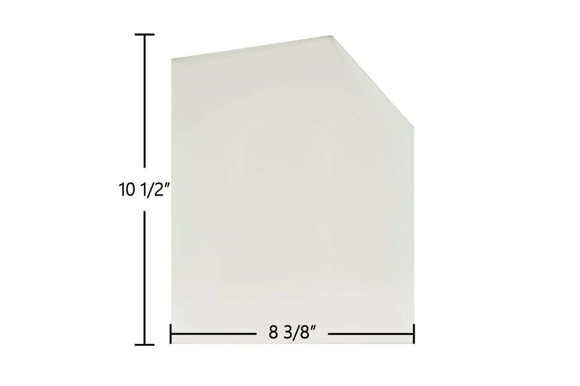 Ceramic Replacement Glass for Fisher Grandma Bear IV Ceramic Door Glass - 8 3/8" x 10 1/2"