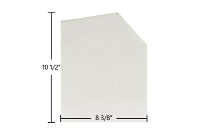 Ceramic Replacement Glass for Fisher Grandma Bear IV Ceramic Door Glass - 8 3/8" x 10 1/2"