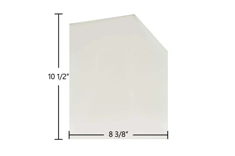 Ceramic Replacement Glass for Fisher Grandma Bear IV Ceramic Door Glass - 8 3/8" x 10 1/2"
