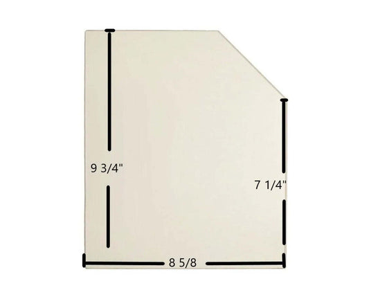 Ceramic Replacement Glass for Fisher Grandpa Bear Ceramic Door Glass - 9 3/4" x 8 5/8"