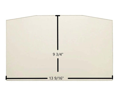 Ceramic Replacement Glass for Fisher Honey Bear Single Door Ceramic Archtop Glass - 13 9/16" x 9 3/4" Archtop