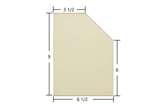 Ceramic Replacement Glass for Fisher Insert Ceramic Door Glass - 6 1/2" x 9"