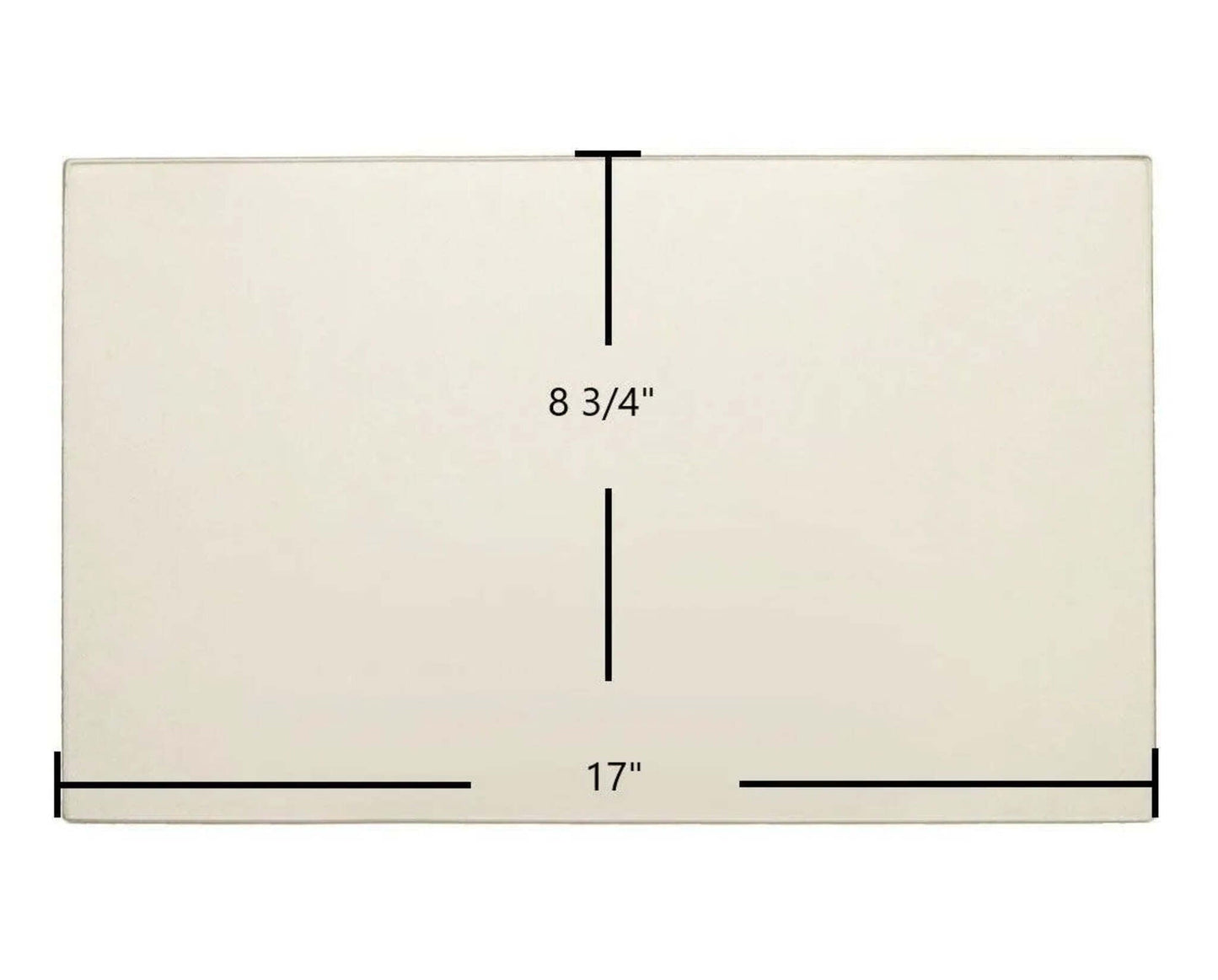 Ceramic Replacement Glass for Flame Energy XTD 1.5 / Lieutenant / XLT-II / XVR-II Ceramic Door Glass - 17" x 8 3/4"