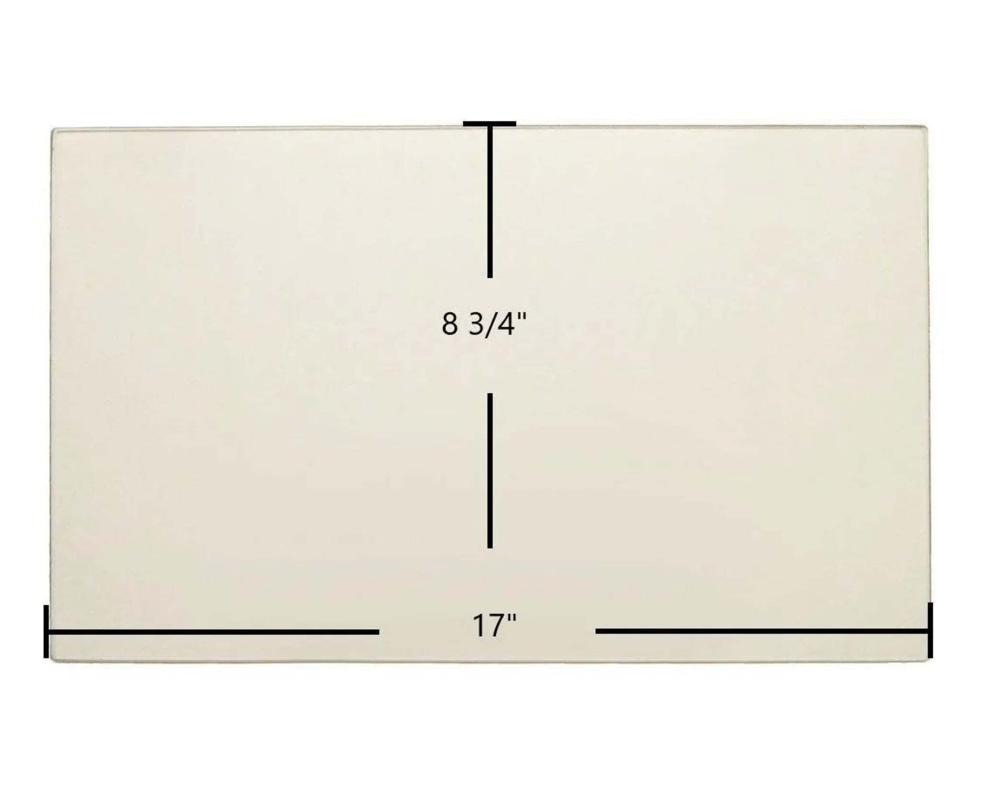 Ceramic Replacement Glass for Flame Energy XTD 1.5 / Lieutenant / XLT-II / XVR-II Ceramic Door Glass - 17" x 8 3/4"