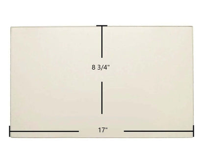 Ceramic Replacement Glass for Flame Energy XTD 1.5 / Lieutenant / XLT-II / XVR-II Ceramic Door Glass - 17" x 8 3/4"
