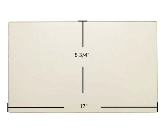 Ceramic Replacement Glass for Flame Energy XTD 1.5 / Lieutenant / XLT-II / XVR-II Ceramic Door Glass - 17" x 8 3/4"