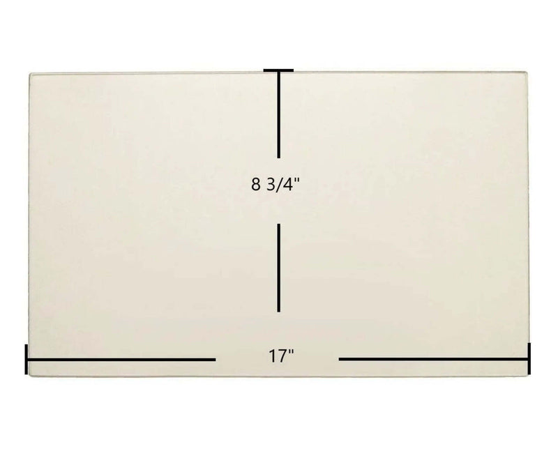 Ceramic Replacement Glass for Flame Energy XTD 1.5 / Lieutenant / XLT-II / XVR-II Ceramic Door Glass - 17" x 8 3/4"