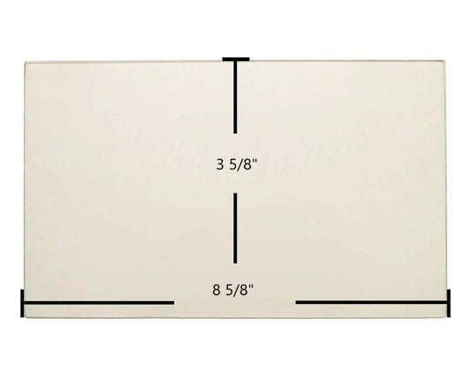 Ceramic Replacement Glass for Franklin Ceramic Door Glass - 8 5/8" x 3 5/8"