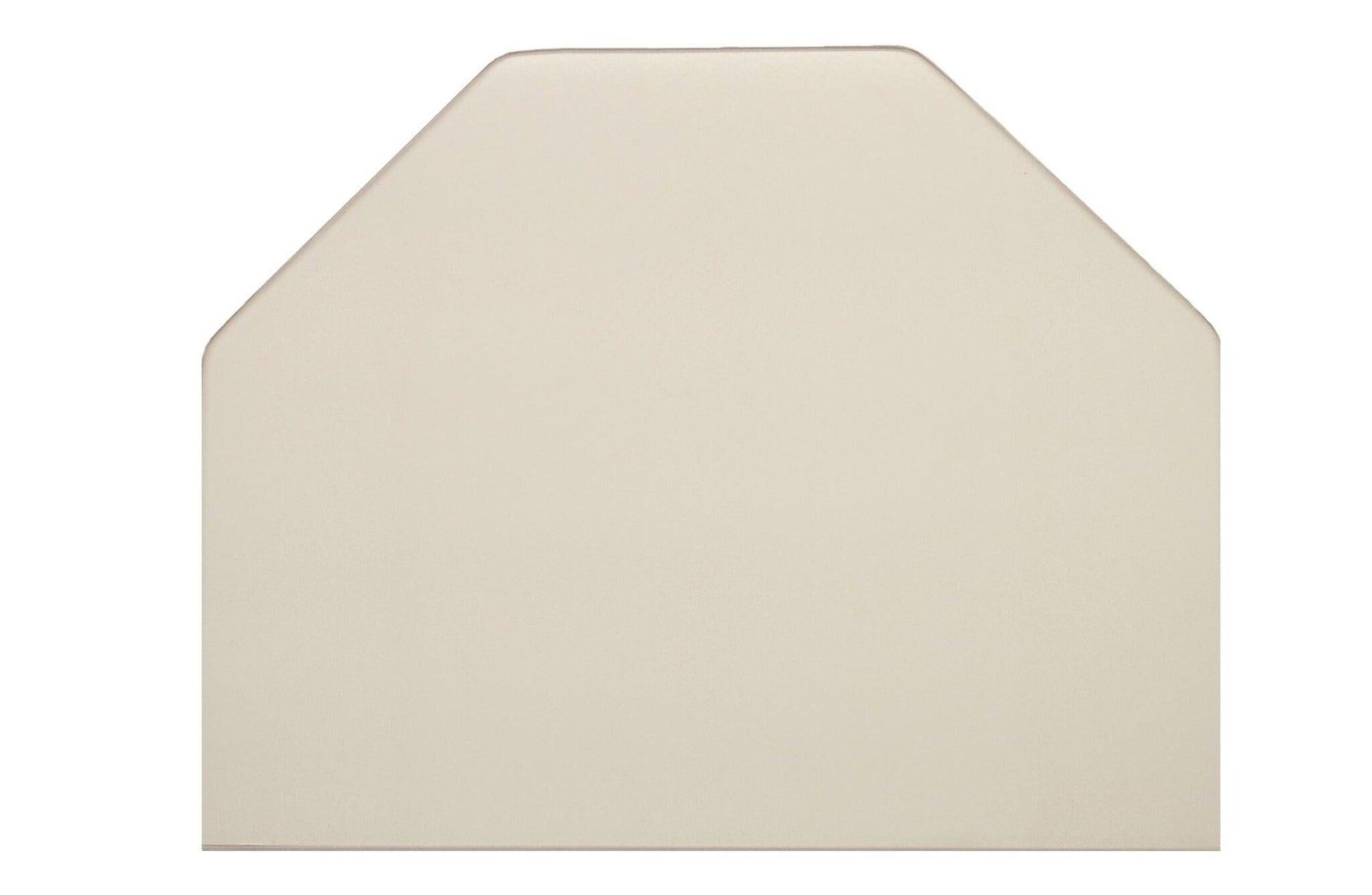 Ceramic Replacement Glass for Franklin Mini (Woodstock Soapstone) Model 208 Glass Panel | 7 3/4" x 7 7/16" with Cut Corners - 7 3/4" x 7 7/16" Cut Corners