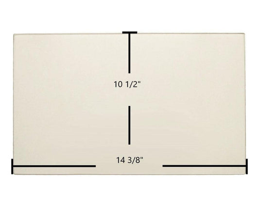 Ceramic Replacement Glass for Fuego Fireplace Model D Ceramic Door Glass - 14 3/8" x 10 1/2"