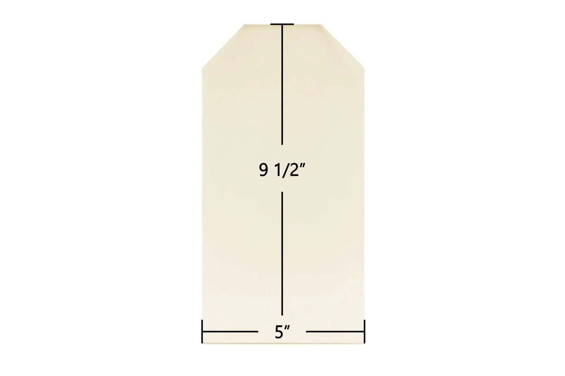 Ceramic Replacement Glass for Garrison 1 Ceramic Glass Panel - 5" x 9 1/2" Archtop