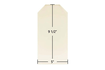 Ceramic Replacement Glass for Garrison 1 Ceramic Glass Panel - 5" x 9 1/2" Archtop