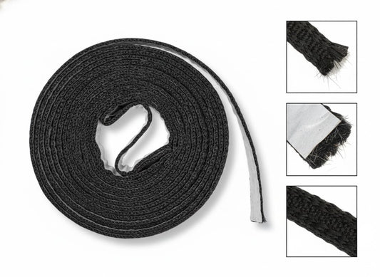 Flat Tape Gasket for Wood Stove Glass –  High-Temperature Ceramic (Pyroceram) - 3/4" Wide