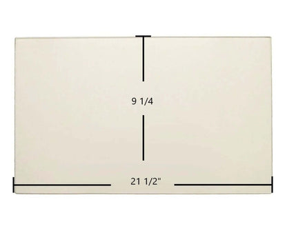 Ceramic Replacement Glass for Gibraltar Ceramic Glass Panel - 21 1/2" x 9 1/4"
