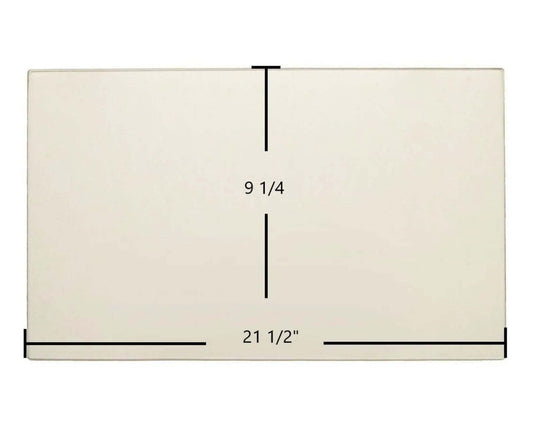 Ceramic Replacement Glass for Gibraltar Ceramic Glass Panel - 21 1/2" x 9 1/4"