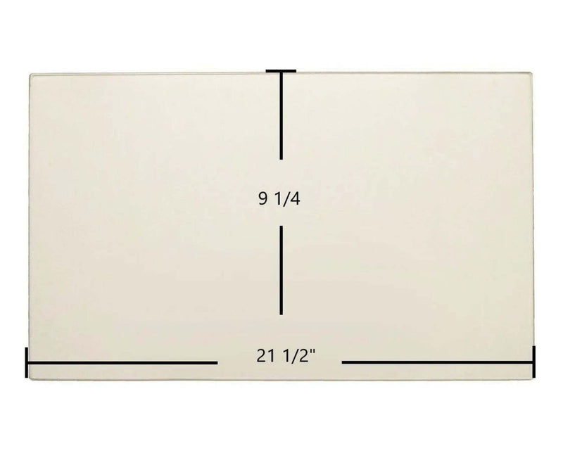 Ceramic Replacement Glass for Gibraltar Ceramic Glass Panel - 21 1/2" x 9 1/4"