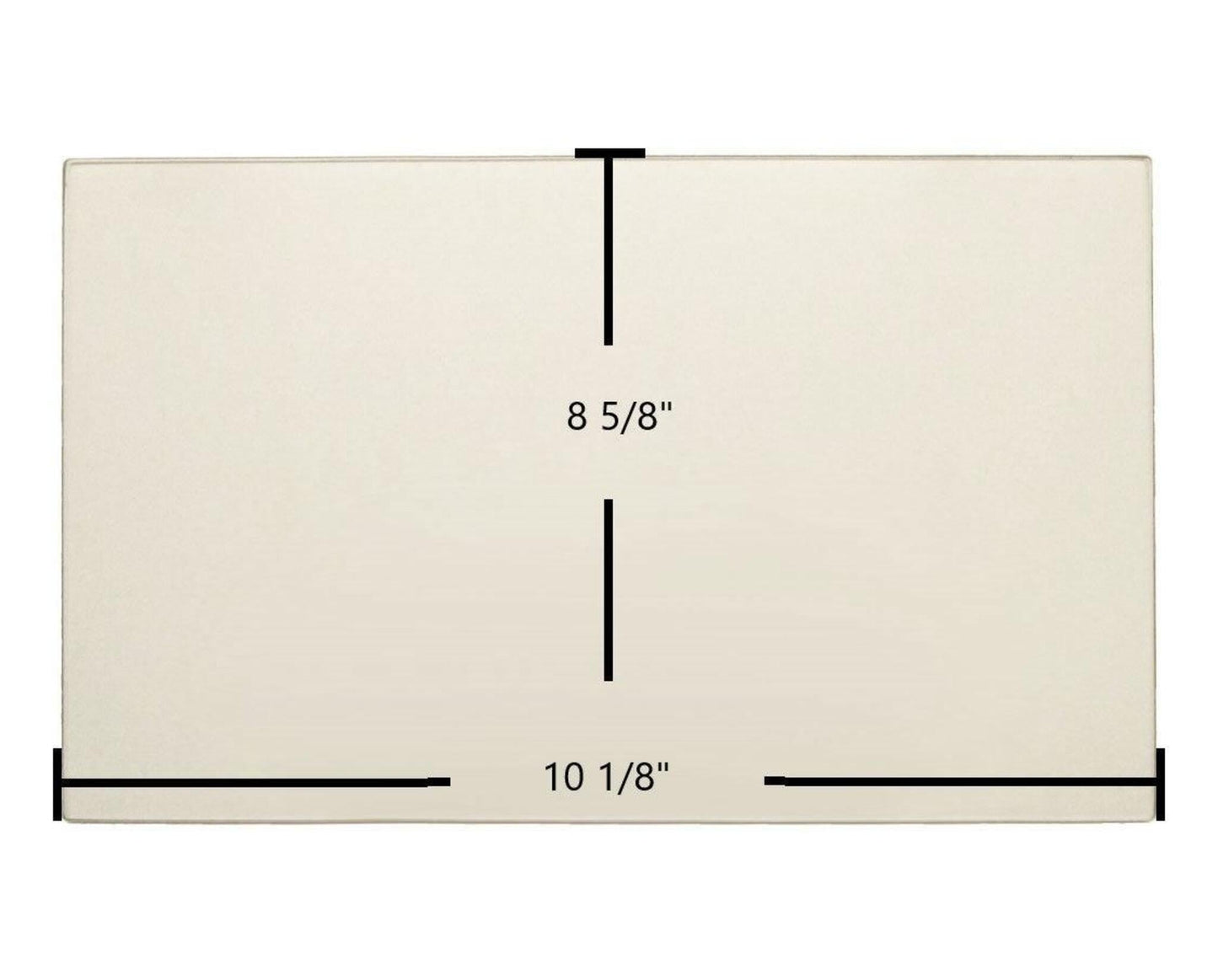 Ceramic Replacement Glass for Glo King P-100 Ceramic Glass Panel - 10 1/8" x 8 5/8"
