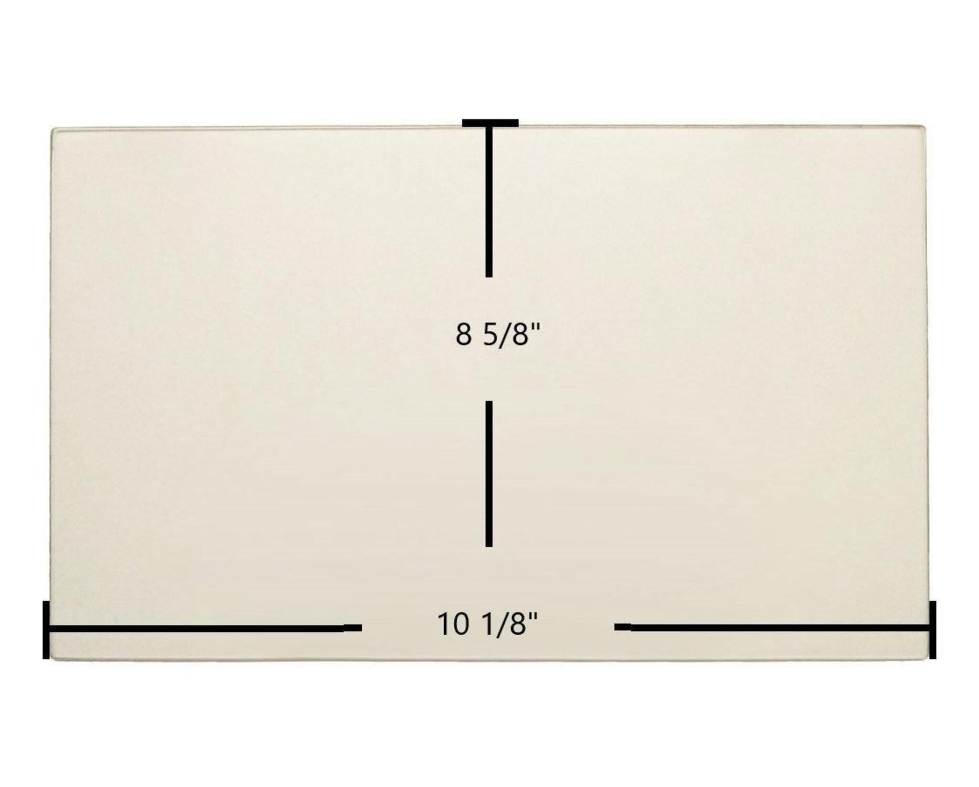 Ceramic Replacement Glass for Glo King P-100 Ceramic Glass Panel - 10 1/8" x 8 5/8"