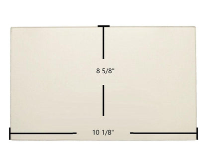 Ceramic Replacement Glass for Glo King P-100 Ceramic Glass Panel - 10 1/8" x 8 5/8"