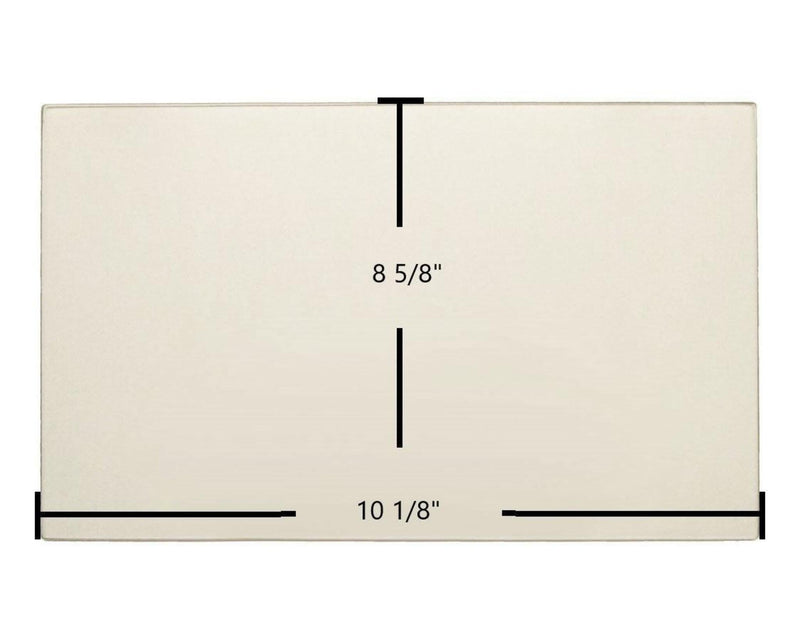 Ceramic Replacement Glass for Glo King P-100 Ceramic Glass Panel - 10 1/8" x 8 5/8"
