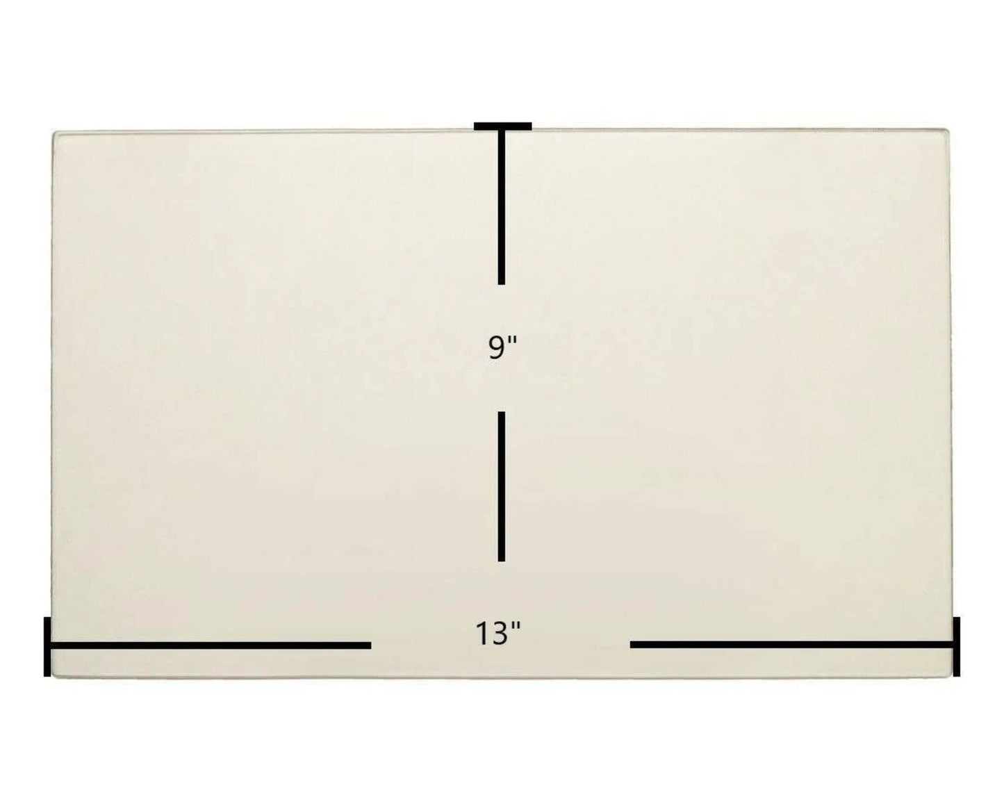 Ceramic Replacement Glass for Grizzly 7G913 ND Ceramic Glass Panel - 13" x 9"