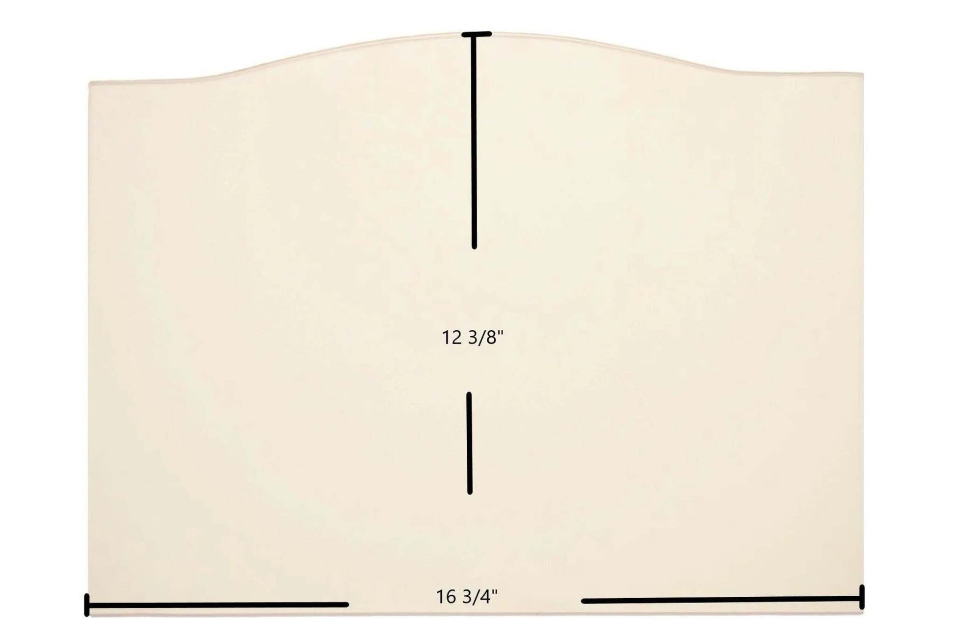 Ceramic Replacement Glass for Harman 300I, TL2.0, TL2.6, TL300, Super Magnum Stoker Ceramic Glass Panel (16 3/4" x 12 3/8") - 16 3/4" x 12 3/8" Archtop