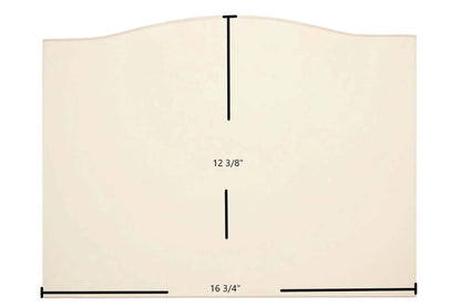 Ceramic Replacement Glass for Harman 300I, TL2.0, TL2.6, TL300, Super Magnum Stoker Ceramic Glass Panel (16 3/4" x 12 3/8") - 16 3/4" x 12 3/8" Archtop
