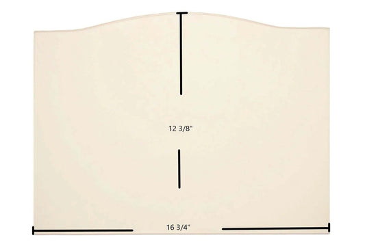 Ceramic Replacement Glass for Harman 300I, TL2.0, TL2.6, TL300, Super Magnum Stoker Ceramic Glass Panel (16 3/4" x 12 3/8") - 16 3/4" x 12 3/8" Archtop