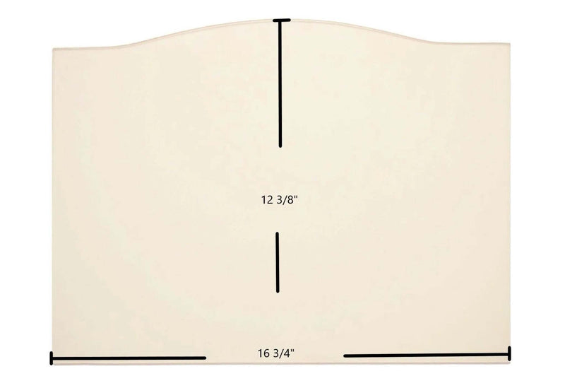 Ceramic Replacement Glass for Harman 300I, TL2.0, TL2.6, TL300, Super Magnum Stoker Ceramic Glass Panel (16 3/4" x 12 3/8") - 16 3/4" x 12 3/8" Archtop
