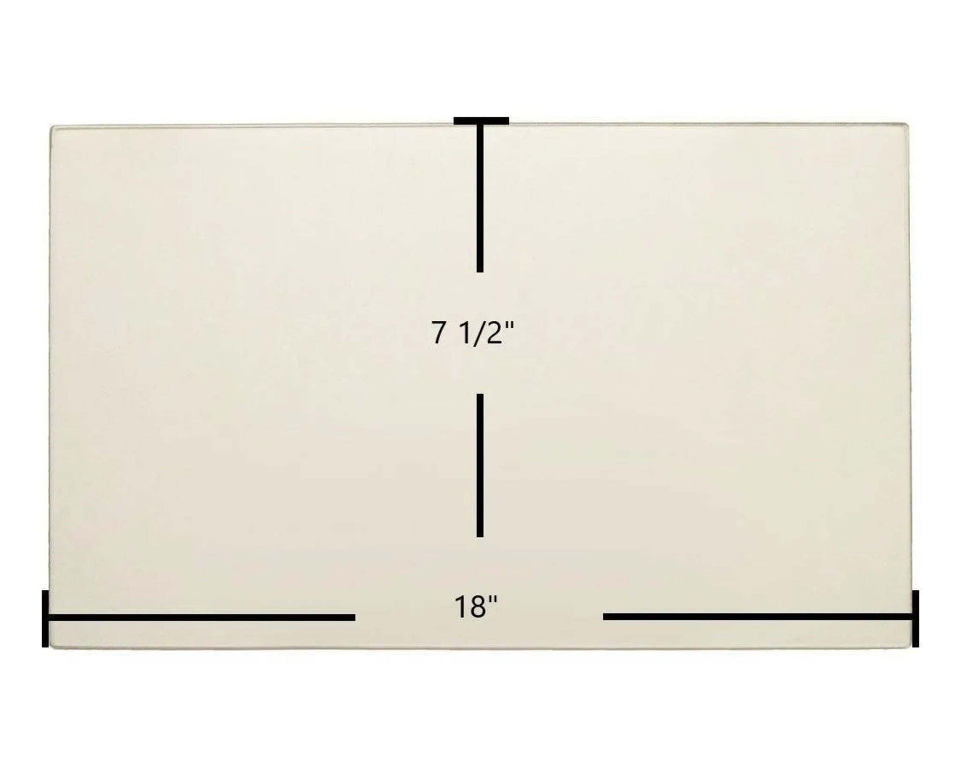 Ceramic Replacement Glass for Harman Advance (Hopper Lid) Ceramic Glass Panel (18" x 7 1/2") | OEM Replacement | Part #3-40-06693 - 18" x 7 1/2"