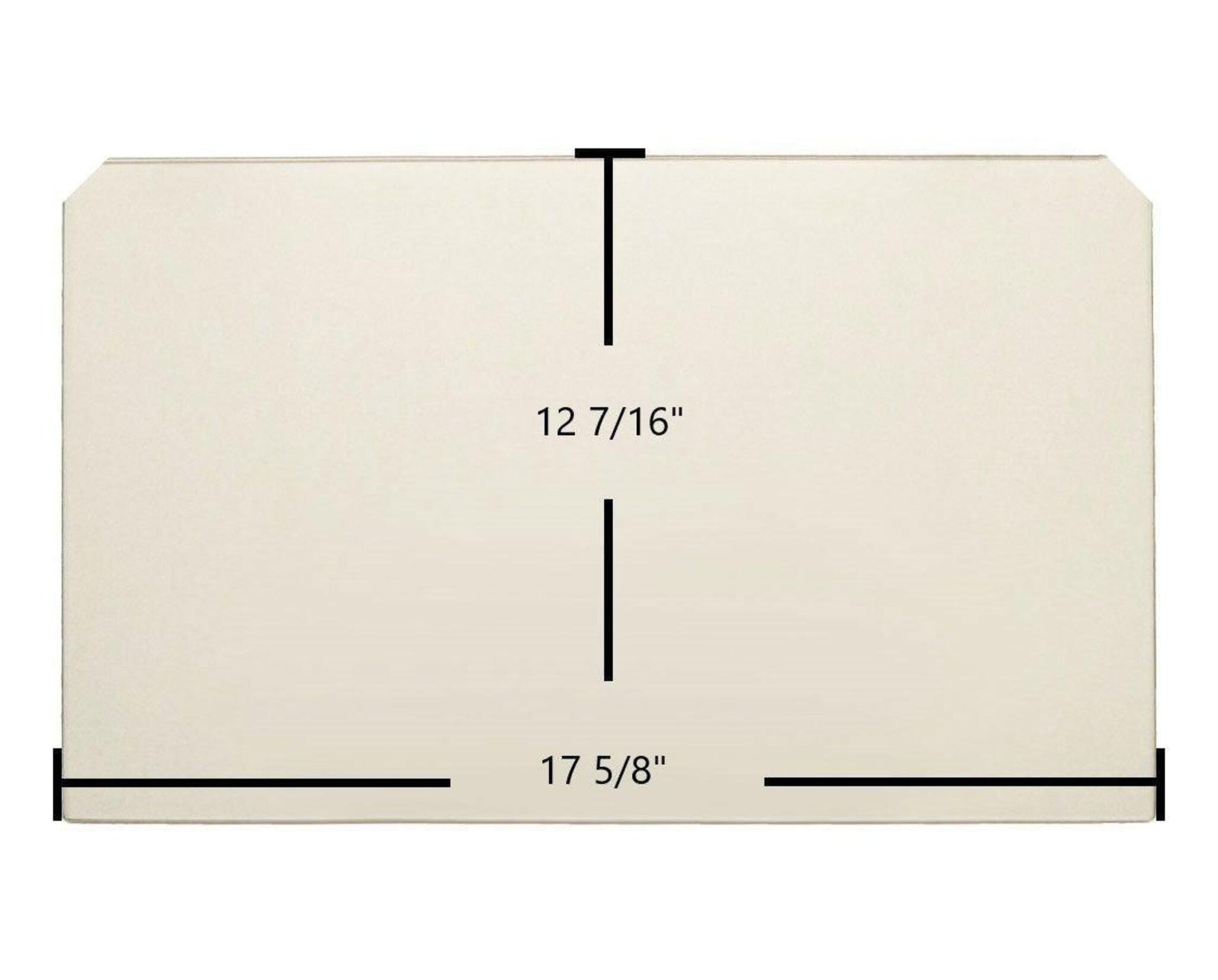 Ceramic Replacement Glass for Harman Exception TL200, TLC 2000 Ceramic Glass Panel (17 5/8" x 12 7/16") - 17 5/8" x 12 7/16"