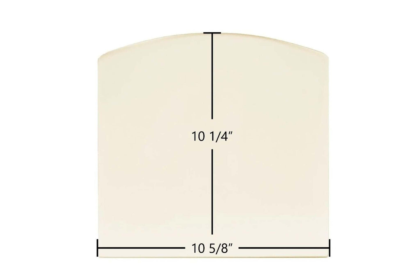 Ceramic Replacement Glass for Harman Invincible Ceramic Glass Panel (10 5/8" x 10 1/4") - 10 5/8" x 10 1/4" Archtop
